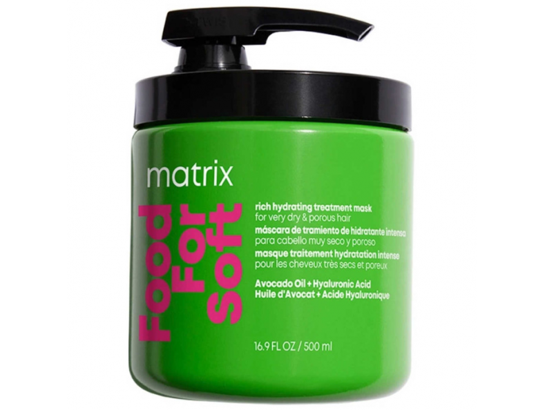 Matrix Food for Soft Rich Hydrating Treatment Mask, маска для интенсивного питания и увлажнения волос, 500 мл